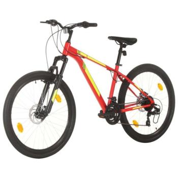 21 sebességes piros mountain bike 27,5 hüvelykes kerékkel 38 cm kép