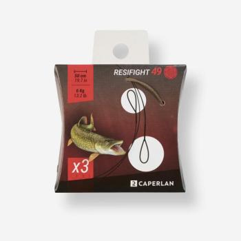 3 db RESIFIGHT 49 2 csatos előke ragadozó halak horgászatához, 6 kg Caperlan kép