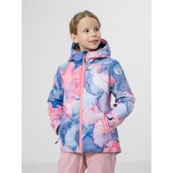 4F-GIRLS SKI JACKET JKUDN002-56A-LIGHT PINK ALLOVER kép