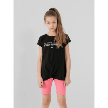 4F-GIRLS T-SHIRT JTSD010-20S-DEEP BLACK Fekete 152 kép