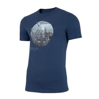 4F-MENS T-SHIRT-H4L21-TSM023-32S-DENIM Kék S kép