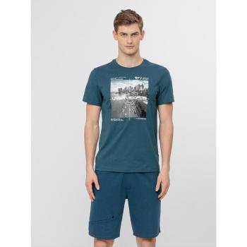 4F-MENS T-SHIRT TSM011-46S-TEAL Zöld S kép