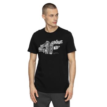 4F-MENS T-SHIRTS H4Z21-TSM012-20S-DEEP BLACK Fekete S kép