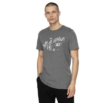 4F-MENS T-SHIRTS H4Z21-TSM012-24M-MIDDLE GREY MELANGE Szürke S kép