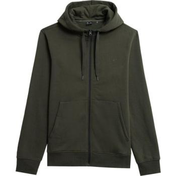 4F SWEATSHIRT FULL ZIP Férfi cipzáras pulóver, khaki, méret kép