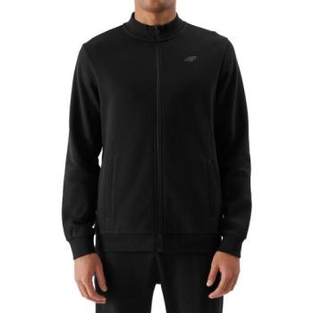 4F SWEATSHIRT FULL ZIP Férfi pulóver, fekete, méret kép