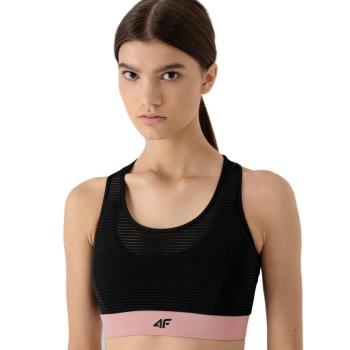 4F-WOMENS SPORTS BRA H4Z21-STAD018-20S-DEEP BLACK Fekete XS kép