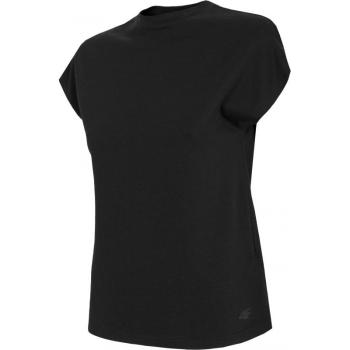 4F-WOMENS T-SHIRT-H4L21-TSD038-20S-DEEP BLACK Fekete M kép