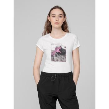 4F-WOMENS T-SHIRT TSD060-11S-OFF WHITE Fehér L kép