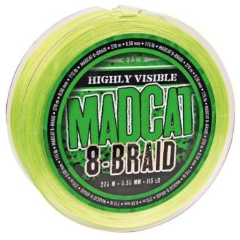 8-braid 270m 0.35mm 29.5kg 65lbs hi-vis yellow kép