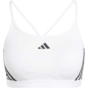 adidas AEROREACT TRAINING LIGHT-SUPPORT 3-STRIPES BRA Női sportmelltartó, fehér, méret kép