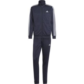 adidas BASIC 3-STRIPES TRICOT Férfi melegítő szett, sötétkék, méret kép