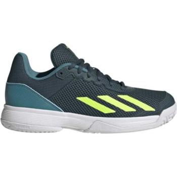 adidas COURTFLASH K Gyerek teniszcipő, zöld, méret 35.5 kép