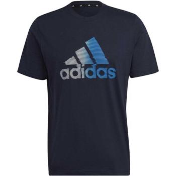 adidas D2M LOGO TEE Férfi edzőpóló, fekete, méret kép