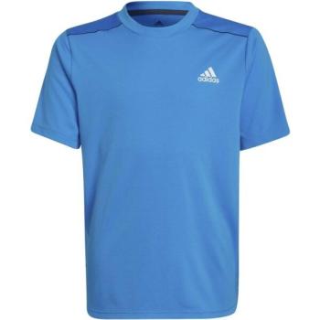 adidas D4S TEE Fiú sportpóló, kék, méret kép