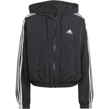 adidas ESSENTIALS 3-STRIPES WOVEN WINDBREAKER Női széldzseki, fekete, méret kép