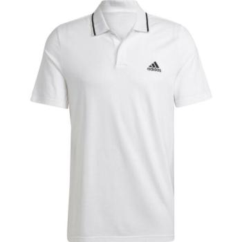 adidas ESSENTIALS PIQUÉ SMALL LOGO Férfi felső, fehér, méret kép