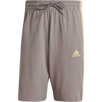 adidas ESSENTIALS SINGLE JERSEY 3-STRIPES SHORTS Férfi rövidnadrág, szürke, méret kép