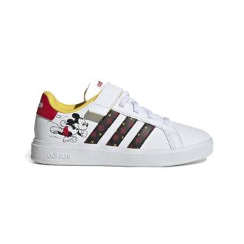 ADIDAS-Grand Court Mickey cloud white/core black/better scarlet Fehér 28 kép