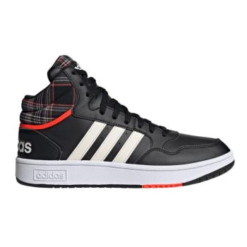 ADIDAS-Hoops 3.0 Mid core black/cloud white/grey two Fekete 42 kép