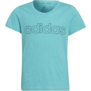 adidas LIN T Lány póló, zöld, méret kép