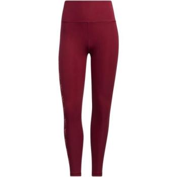 adidas OPT 3BAR 7/8 T Női sport leggings, bordó, méret kép