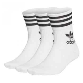 ADIDAS ORIGINALS-MID CUT CRW SCK-WHITE/BLACK 3 PCK Fehér 34/36 kép