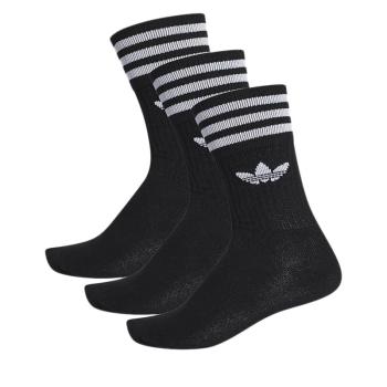 ADIDAS ORIGINALS-SOLID CREW SOCK BLACK/WHITE 3 PCK Fekete 31/34 kép