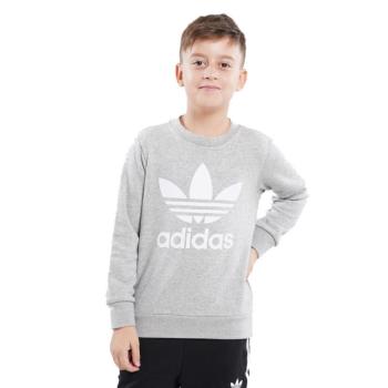 ADIDAS ORIGINALS-TREFOIL CREW-GD2709-medium grey heather Szürke 140 kép