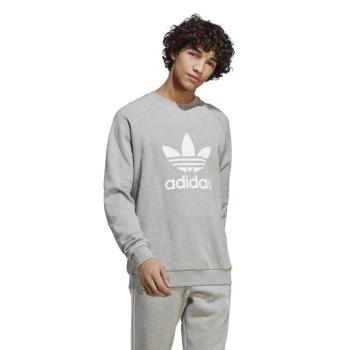 ADIDAS ORIGINALS-TREFOIL CREW-IA4857-medium grey heather Szürke L kép