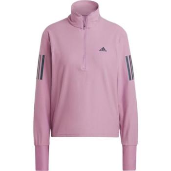 adidas OTR 1/2 ZIP W Női póló futáshoz, lila, méret kép