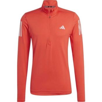 adidas OTR 1/4 ZIP Férfi pulóver futáshoz, piros, méret kép