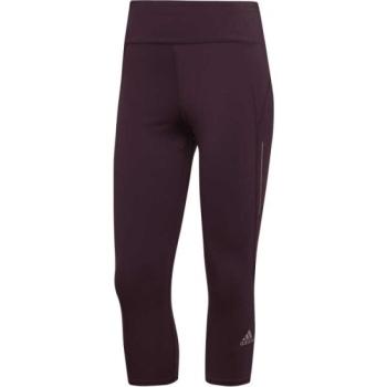 adidas OTR 3/4 TGT Női leggings futáshoz, bordó, méret kép