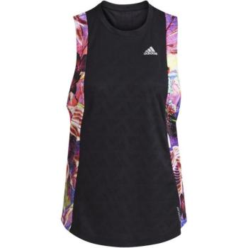 adidas OWN THE RUN FLORAL TANK Női ujjatlan felső, fekete, méret kép