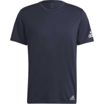 adidas RUN IT TEE M Férfi póló futáshoz, sötétkék, méret kép