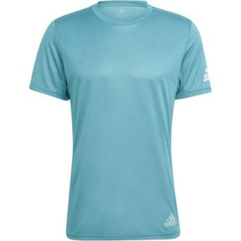 adidas RUN IT TEE M Férfi póló futáshoz, türkiz, méret kép