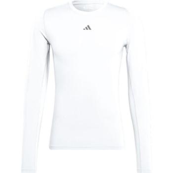 adidas TF LS TEE Férfi póló, fehér, méret kép