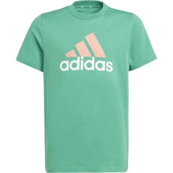 adidas U BL 2 TEE Fiú póló, zöld, méret kép