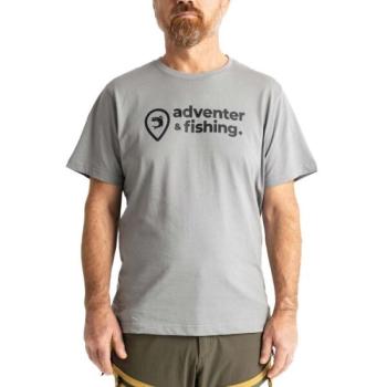 ADVENTER & FISHING COTTON SHIRT TITANIUM Férfi póló, szürke, méret kép