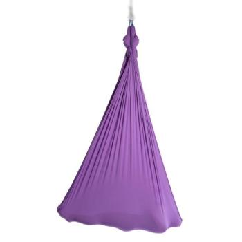 Aerialsilks Aerial Yoga Natura Yoga Hammock hálókészlet Fly jógához és Aerial jógához - 4 m Szín: lila kép