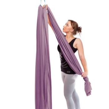 Aerialsilks Aerial Yoga Yoga Hammock AIR háló Fly jógához és légi jógához hossza - 7 m Szín: Levendula kép