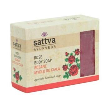 Ajurvédikus kézműves szappan - Rózsa 125g - Sattva Ayurveda kép