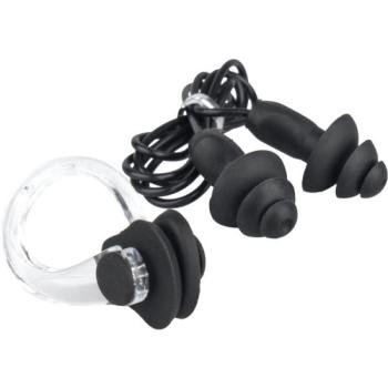 AQUOS EAR PLUG + NOSE CLIP SET Füldugó és orrcsipesz, fekete, méret kép