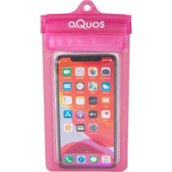 AQUOS PHONE DRY BAG Vízálló telefontok, rózsaszín, méret kép