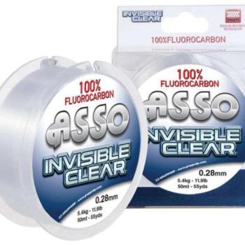 Asic35 asso invisible clear fluorocarbon előke zsinór 50m 0,35mm kép