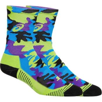 ASICS COLOR CAMO RUN CREW SOCK Női sportzokni, zöld, méret kép