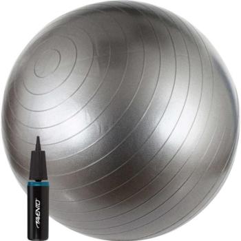 Avento ABS Fitball Silver gimnasztika labda pumpával, 65 cm, ezüst kép