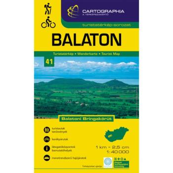 Balaton turistatérkép 1:40 000 Cartographia kép