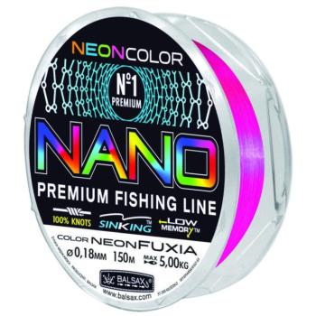 Balsax nano neon fuxia 0,20mm/150m monofil zsinór kép