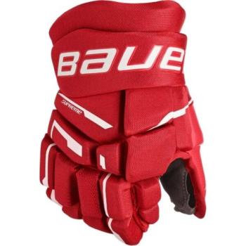 Bauer SUPREME M3 GLOVE-INT Junior jégkorong kesztyű, piros, méret kép